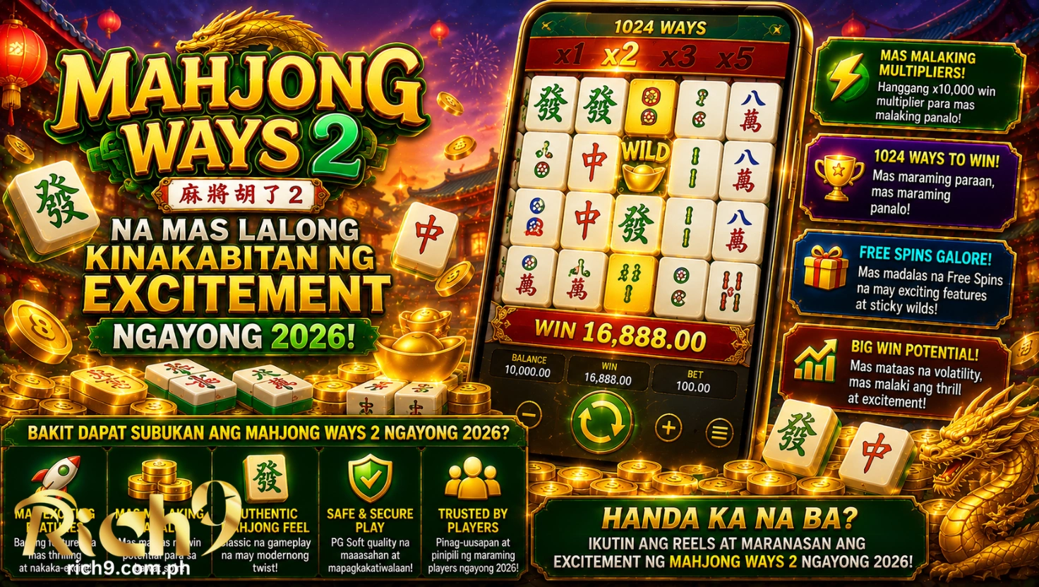 Mahjong Ways 2 na Mas Lalong Kinakabitan ng Excitement ngayong 2026