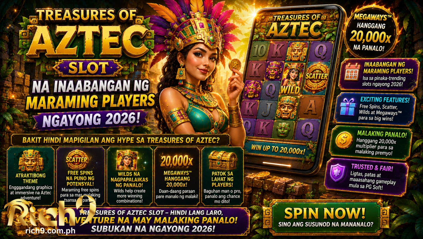 Treasures of Aztec Slot na Inaabangan ng Maraming Players ngayong 2026
